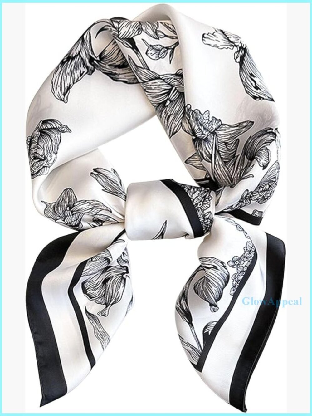 Satin Bandana Scarf 27.5x27.5 Inch Lightweight Multi-Purpose Fashion Accessory